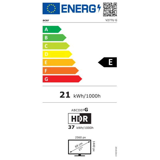MON ACER 27" Vero V277UGbmiipx ZeroFrame Pro FreeSync IPS - 120 Hz - Image 6