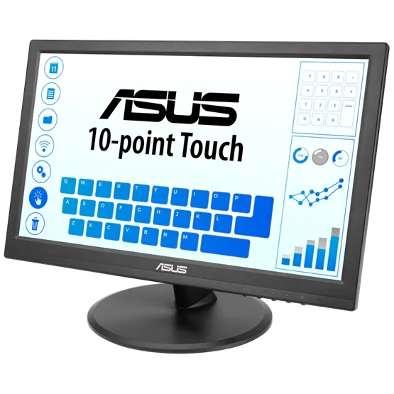 MON ASUS 15,6" VT169HE FHD 60Hz IPS fekete érintőkijelzős monitor - Image 3