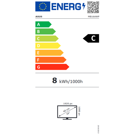 Mon Asus 15.6" MB16AWP ZenScreen Go - hordozható monitor - USB-C Pivot - IPS - Image 10