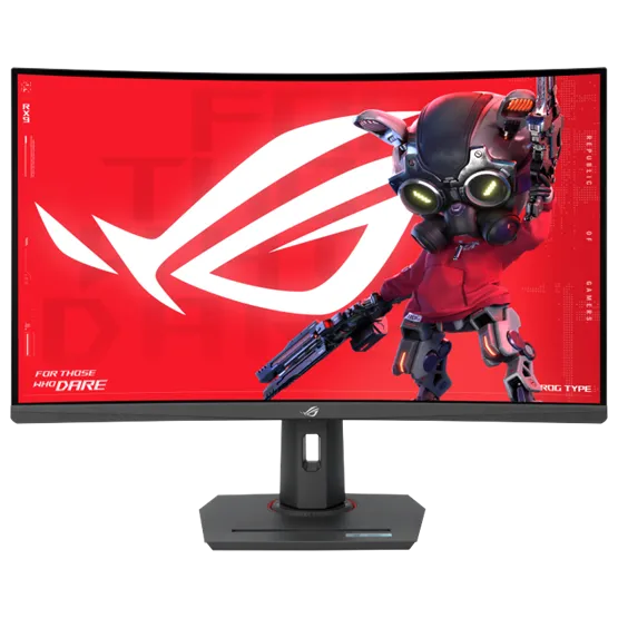MON ASUS 32" ROG XG32WCMS QHD 280Hz Fast VA fekete ívelt monitor