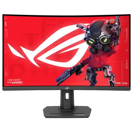 MON ASUS 32" ROG XG32WCS QHD 180Hz Fast VA fekete ívelt monitor