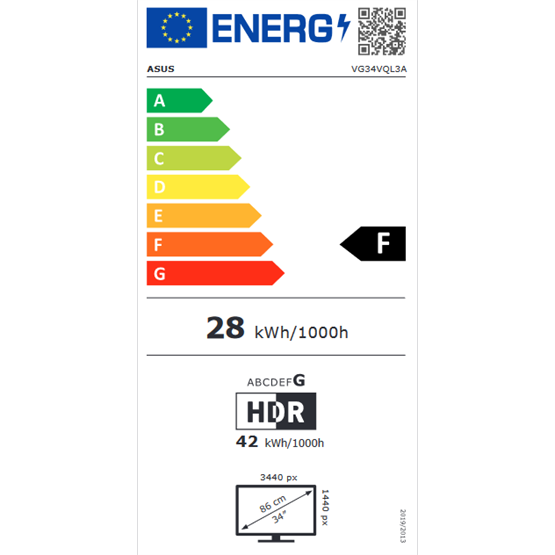 Mon Asus 34" TUF Gaming VG34VQL3A FreeSync Premium Pro - 1500R - VA - Image 7