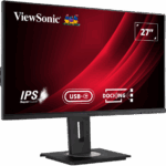 Mon ViewSonic 27" VG2756-2K 2560x1440 USB-C 60Hz - Pivot - IPS - Image 3