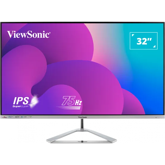 MON ViewSonic 32" VX3276-MHD-3 FHD 75Hz IPS ezüst monitor