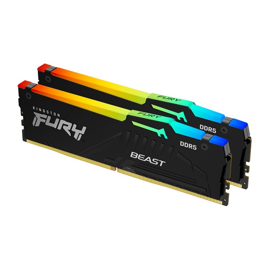 RAM Kingston DDR5 6400MHz 32GB ( 2x16GB ) FURY Beast RGB CL32 1,4V - Image 1