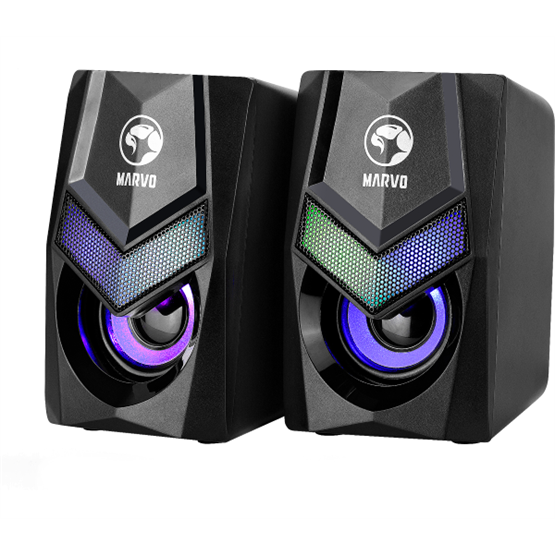 SPK MARVO Havoc 10 vezetékes hangszóró - fekete - RGB viágítás - Image 3