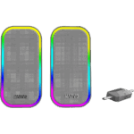 SPK MARVO Havoc 20 vezetékes hangszóró - fehér - RGB viágítás - Image 2