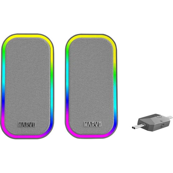 SPK MARVO Havoc 20 vezetékes hangszóró - Szürke - RGB viágítás - Image 2