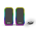 SPK MARVO Havoc 20 vezetékes hangszóró - fekete - RGB viágítás - Image 5