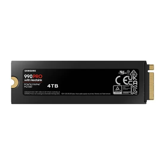 SSD Samsung 4TB 990 PRO Heatsink M.2 PCIe 4.0 x 4 NVMe - Image 2