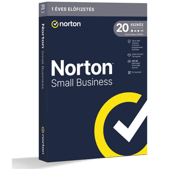 SW Norton Small Business 2.0 - 21463594 - 250GB HU 1 felhasználó, 20 eszköz / 1 év, dobozos - Image 1