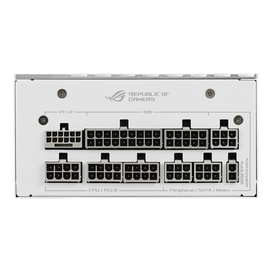 TÁP Asus ROG Loki 850W - ROG-LOKI-850P-WHITE-SFX-L-GAMING - 80+ Platinum  - ATX 3.1 - Moduláris - fehér tápegység - Image 4