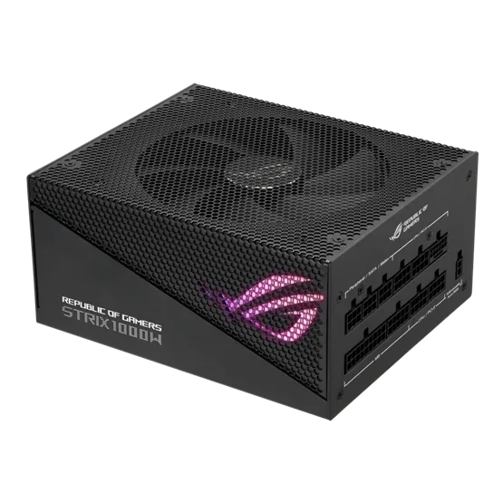 TÁP Asus ROG Strix Aura Edition1000W  - ROG-STRIX-1000G-AURA-GAMING - 80+ Gold - ATX 3.1 - Moduláris - fekete tápegység