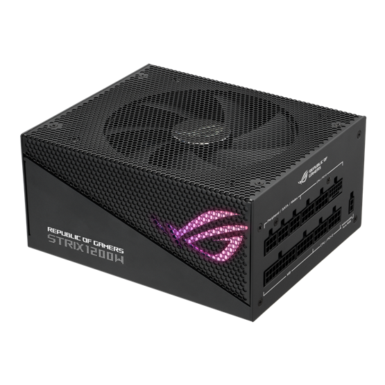 TÁP Asus ROG Strix Aura Edition 1200W - ROG-STRIX-1200G-AURA-GAMING - 80+ Gold - ATX 3.0 - Moduláris - fekete tápegység