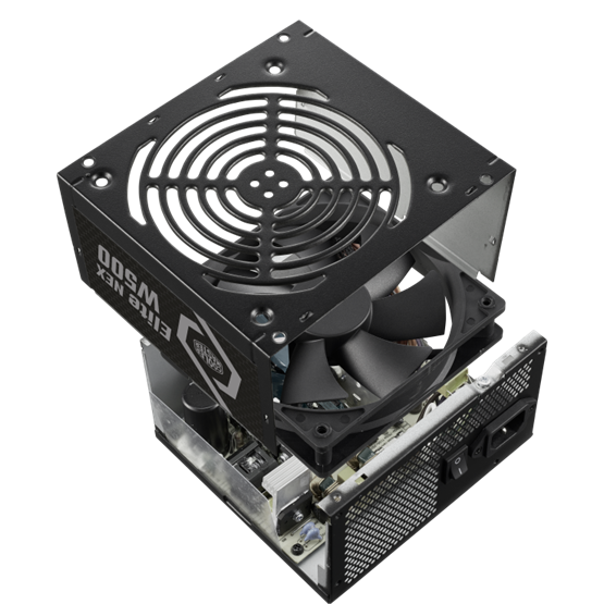 TÁP Cooler Master 500W - Elite NEX W500 230V - MPW-5001-ACBW-BE1 - 80+ - ATX 12V Ver. 2.41 - Fekete Tápegység - Bulk - Image 5
