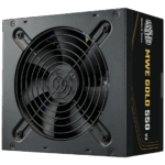 TÁP Cooler Master 550W - MWE Gold 550 V3 - MPE-5502-ACAAG-3BEU - 80+ Gold  - ATX 3.1 - Nem moduláris - Fekete Tápegység