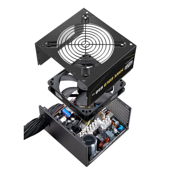 TÁP Cooler Master 650W - MWE Gold 650 V3 NM - MPE-6502-ACAAG-3BEU - 80+ Gold - ATX 12V Ver. 2.41 - Fekete Tápegység - Image 7