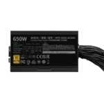 TÁP Cooler Master 650W - MWE Gold 650 V3 NM - MPE-6502-ACAAG-3BEU - 80+ Gold - ATX 12V Ver. 2.41 - Fekete Tápegység - Image 4