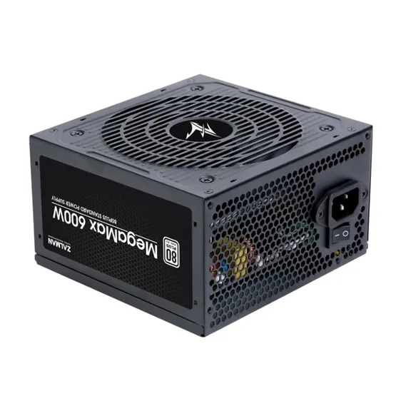 TÁP Zalman 600W - ZM600-TXII - 80+ White - ATX 12V Ver 2.31 - Fekete Tápegység