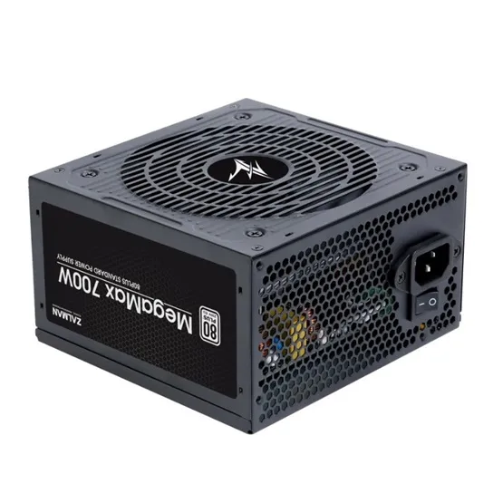 TÁP Zalman 700W - ZM700-TXII - 80+ White - ATX 12V Ver 2.31 - Fekete Tápegység