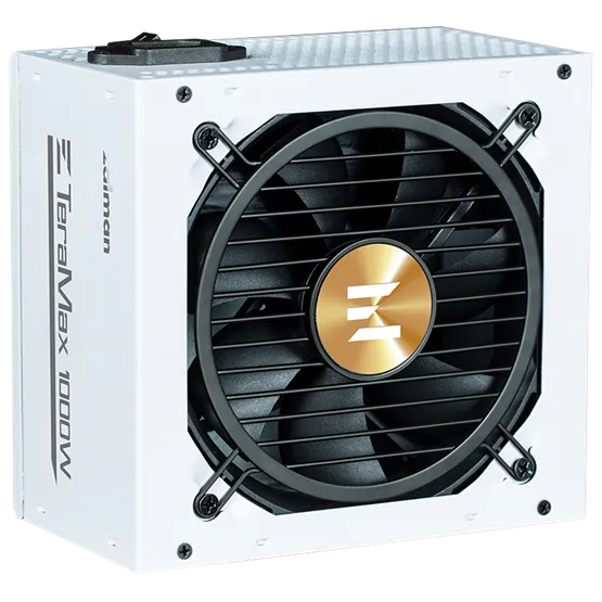 TÁP Zalman 1000W - TeraMax2 - ZM1000-TMX2 - 80+ Gold ATX3.0 - GEN5.0 - Moduláris - Fehér Tápegység