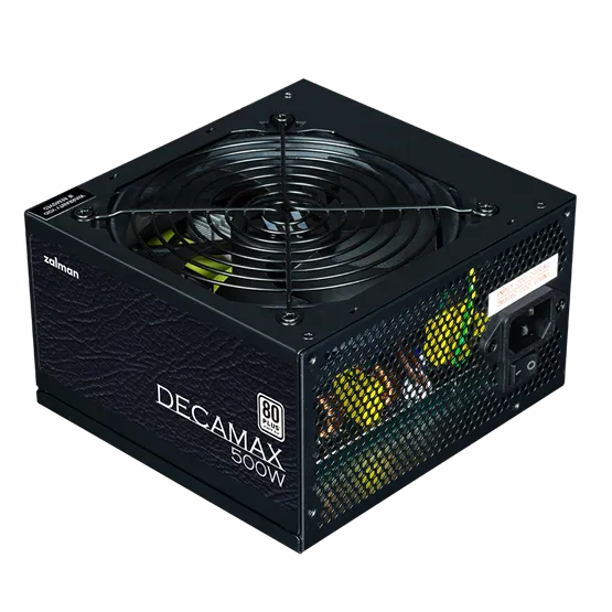 TÁP Zalman 500W - ZM500-LX3 - 80+ White - ATX  12V Ver2.31 - nem moduláris - Fekete Tápegység