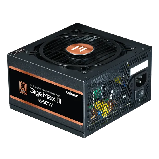 Zalman ZM650-GV3 650W 80+ Bronze ventillátorral dobozos tápegység