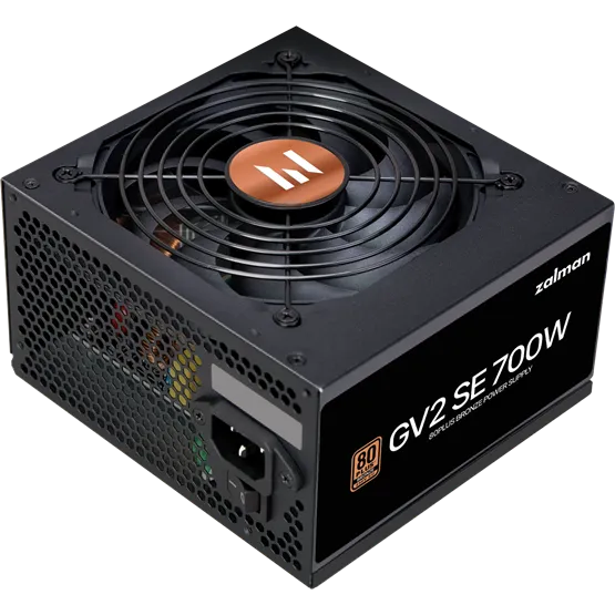 TÁP Zalman 700W - ZM700-GV2 SE - 80+ Bronze - ATX 12V Ver. 2.52 - Fekete Tápegység - Image 2