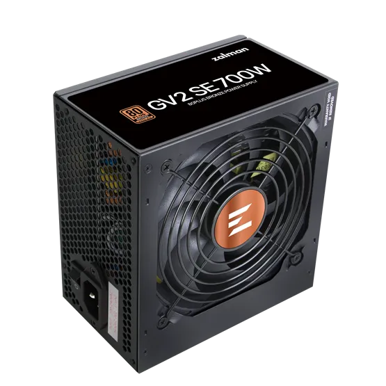 TÁP Zalman 700W - ZM700-GV2 SE - 80+ Bronze - ATX 12V Ver. 2.52 - Fekete Tápegység