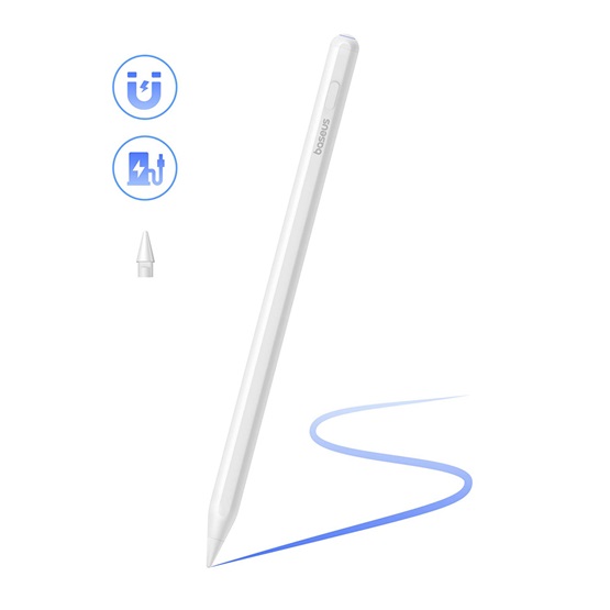 TPK Baseus Smooth Writing 2 Series Dual Charging Stylus aktív toll (Apple iPad), fehér - Image 2