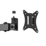 TVL SBOX LCD-352/2-2 17"-32" Asztali dual monitor tartó konzol, dönthető, forgatható - Image 2