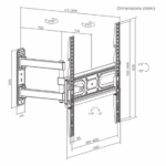 TVL SBOX PLB-3644-2 32"-55" fali konzol - Image 7