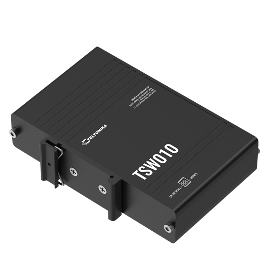 Teltonika 5 portos Ethernet switch, költséghatékony, DIN sín, ipari