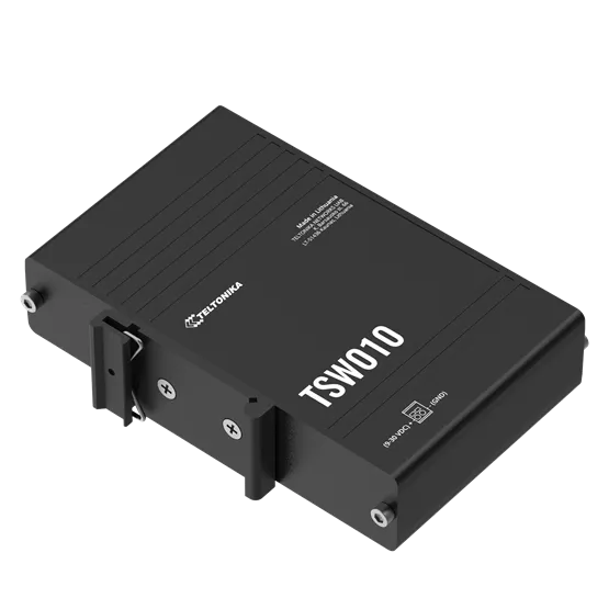 Teltonika 5 portos Ethernet switch, költséghatékony, DIN sín, ipari