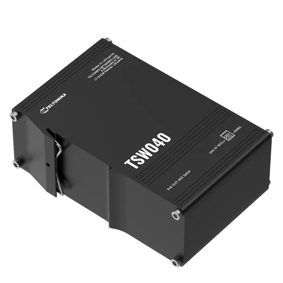 Teltonika 8 portos nem menedzselhető PoE switch, 240W, DIN sín, ipari, plug and play
