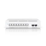 Ubiquiti Pro XG 8 PoE switch, kompakt asztali/fali, 8 port, L3 Etherlighting™ PoE++, 8x 10 GbE, 2x 10G SFP+ port - Image 2