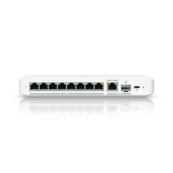 Ubiquiti UniFi Flex Switch 8x 2.5GbE RJ45 port, kombinált 1x 10 GbE RJ45 port / 1x SFP+ port, USB Type-C - Image 8
