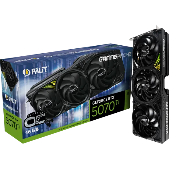 VGA PALIT NVIDIA RTX5070Ti Gaming Pro-S OC 16GB GDDR7 - NE7507TS19T2-GB2031U