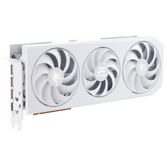 VGA PowerColor AMD RX 9070 XT Hellhound Spectral White 16GB GDDR6 - RX9070XT 16G-L/OC/WHITE - Image 3