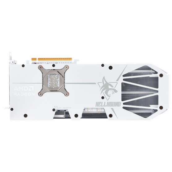 VGA PowerColor AMD RX 9070 XT Hellhound Spectral White 16GB GDDR6 - RX9070XT 16G-L/OC/WHITE - Image 4