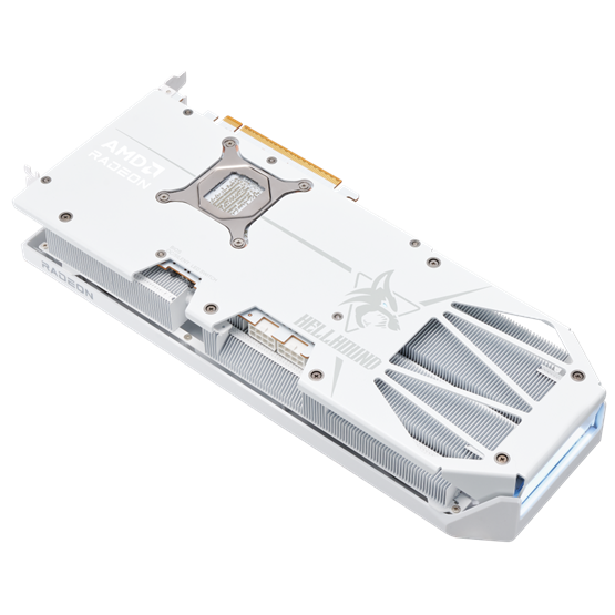 VGA PowerColor AMD RX 9070 XT Hellhound Spectral White 16GB GDDR6 - RX9070XT 16G-L/OC/WHITE - Image 5