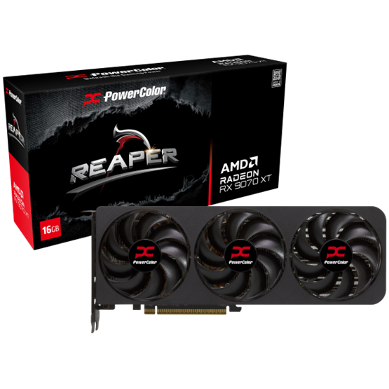 VGA_PowerColor_AMD_RX_9070_XT_Reaper_16GB_GDDR6_-_RX9070XT_16G-A-i739827.png VGA PowerColor AMD RX 9070 XT Reaper 16GB GDDR6 - RX9070XT 16G-A - Image 1