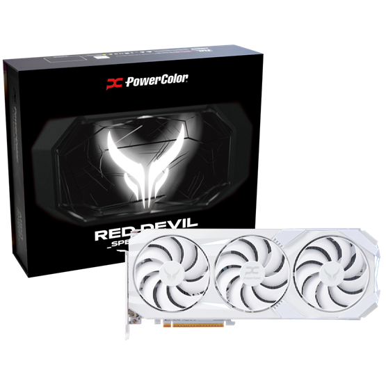 VGA PowerColor AMD RX 9070 XT Red Devil Spectral White 16GB GDDR6 - RX9070XT 16G-E/OC/WHITE
