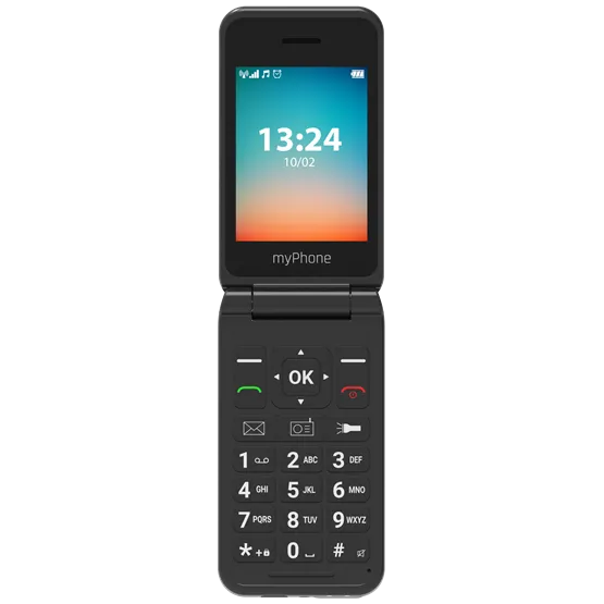 myPhone FLIP LTE 2,8" mobiltelefon - fekete