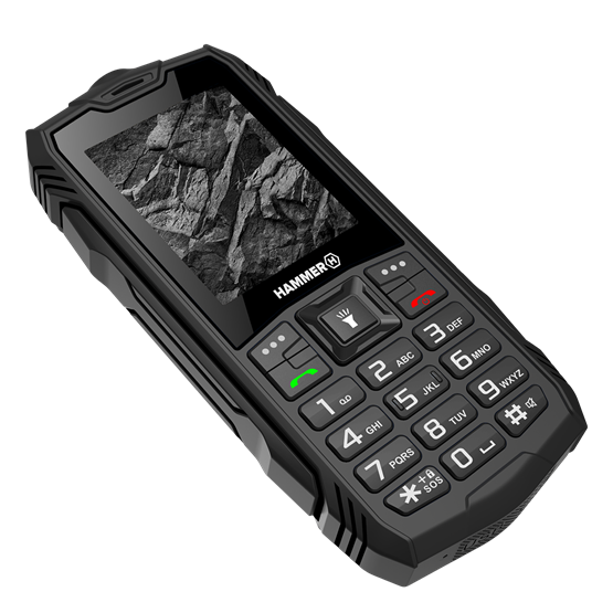 HAMMER Rock 2,4" Dual SIM csepp-, por- és ütésálló mobiltelefon - fekete - Image 7