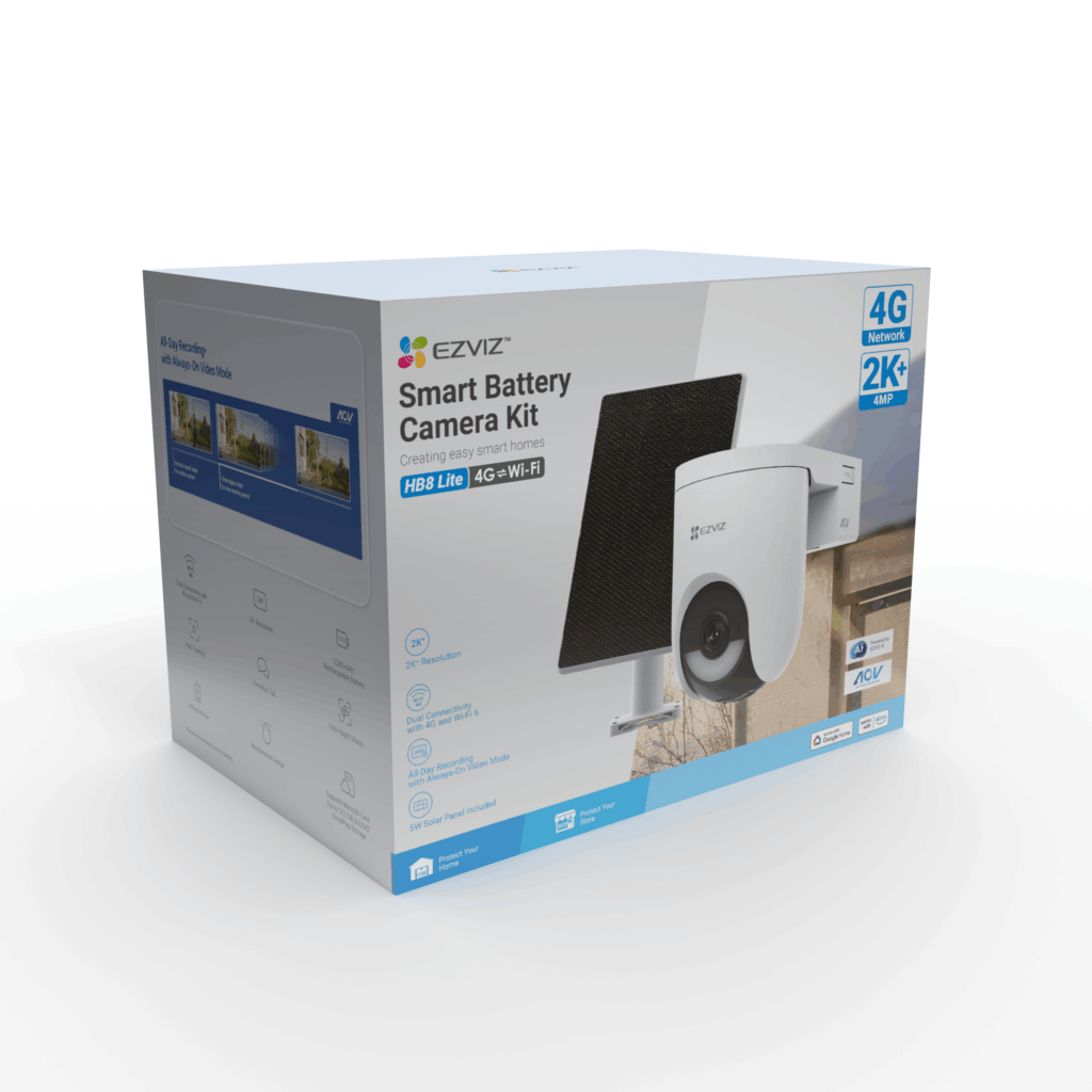 EZVIZ HB8C Lite Kültéri kamera és 5W napelem 4G - Image 4