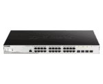 D-link 24-Port 10/100/1000BASE-T PoE + 4-Port 1 Gbps SFP Ports Metro Ethernet Sw