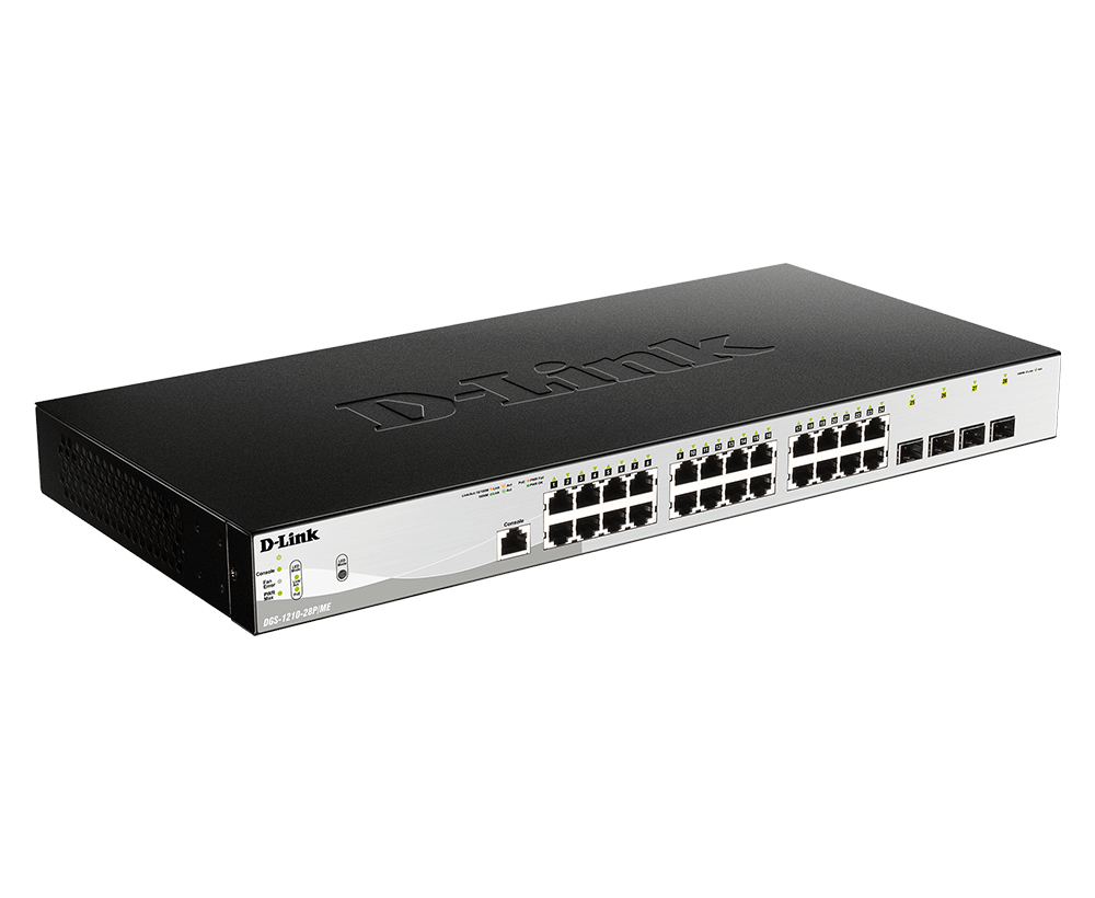 27.1.png D-link 24-Port 10/100/1000BASE-T PoE + 4-Port 1 Gbps SFP Ports Metro Ethernet Sw - Image 2