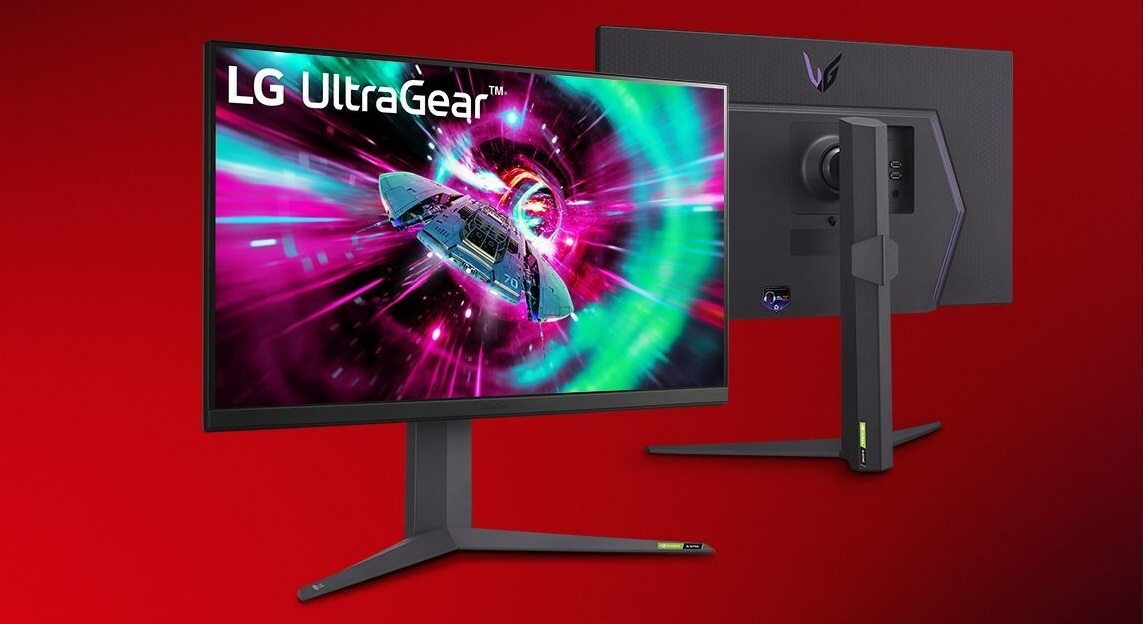32GR93U-B_32GR93U-B.jpg LG 32" 32GR93U-B UHD 144 Hz gaming monitor - Image 1