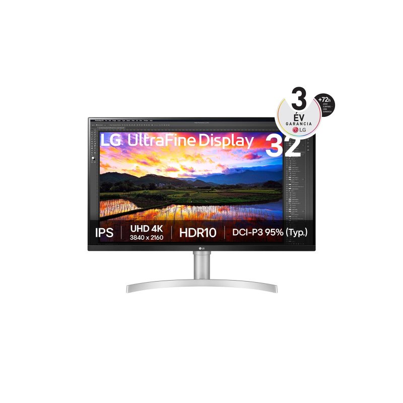 LG 32" 32UN650K-W.AEU UHD IPS HDMI/DP monitor